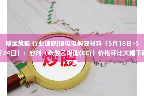 博远策略 行业追踪|锂电电解液材料（5月18日-5月24日）：溶剂（碳酸乙烯酯(EC)）价格环比大幅下跌